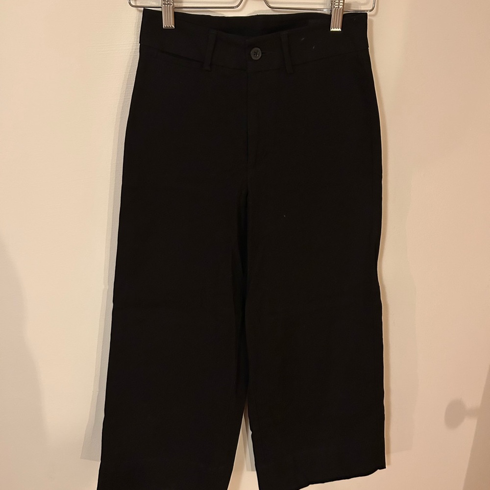 Black Wide-Leg Sailor Pants Frank & Oak sz4 - Picture 5 of 7